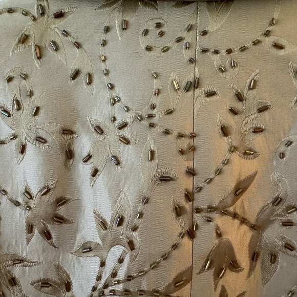 JS Collections  8P Gold Beaded Jacket! Button down , fitted ! High end l… - Picture 5 of 14